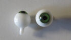 Yeux  poupe ancienne vert   15mm   green mouth blown eyes for antique doll