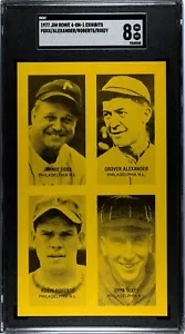 1977 Jim Rowe 4-on-1 Phila. Phillies - Alexander/Foxx/Rixey/Roberts -SGC 8 NM/Mt - Picture 1 of 2