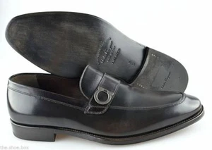 Herren Salvatore Ferragamo "Lusso" dunkelbraune Leder Halbschuhe Größe US 8-D - Bild 1 von 6