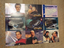 1995 Star Trek Voyager Series One 1 Skybox Uncut 9 Card Promo Sheet
