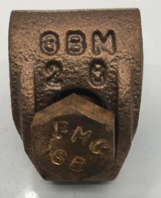 GBM26 BURNDY CONDUCTOR RANGE OF 4 SOLID THRU 2/0 STRAIGHT GROUND CONNECTOR FOR C - Image 1 of 4