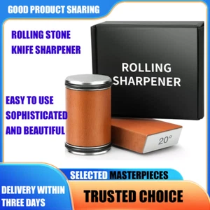 Pro Diamond Rolling Knife Sharpener 2 Adjustable Winkel Magnetic Base Hone Tool - Bild 1 von 7