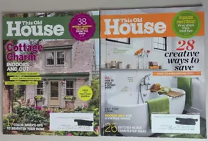 THIS OLD HOUSE Magazine Lot of 2 2015 Jan April DIY Remodel Bath Kitchen Cottage - Picture 1 of 8