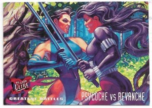 Psylocke Vs Revanche X-Men 95 Fleer Ultra 136 Card Greatest Battles Ungraded