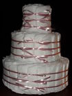 Undecorated Diapercake-Pink, Blue, White, or All Three