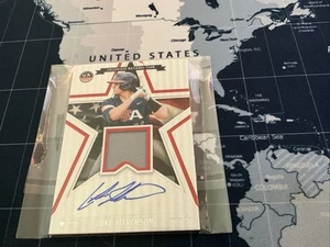 2025 Panini Stars & Stripes - Luke Stevenson - Collegiate Team USA Auto Relic - Picture 1 of 2