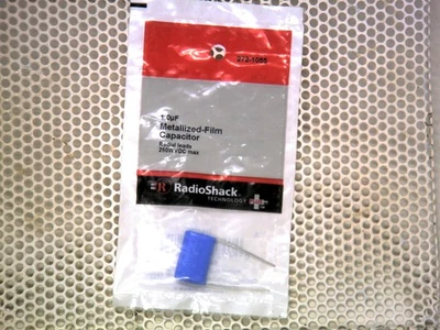 RadioShack 272-1055 1.0uF Condensador de película metalizada cables radiales 250WVDC máx. Foto 1 de 2