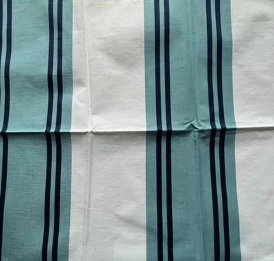 Ralph Lauren Garland Stripe Azure Fabric 24"x24" - Image 1 of 4