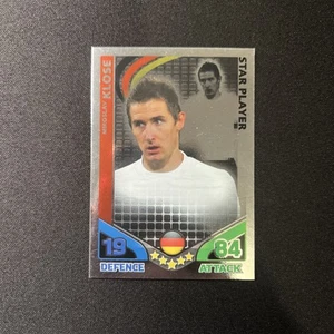 Match Attax World Cup 2010 Football Card - Miroslav Klose Germany Star Player - Picture 1 of 2