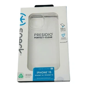 Speck Presidio Perfect-Clear Case for Apple iPhone 15/14/13 - Sealed Box - Zdjęcie 1 z 8