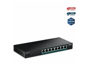TRENDnet 8-Port 2.5G PoE++ Switch, TPE-BG380, 8 x 2.5GB PoE++ Ports, 230W Poe - Picture 1 of 5