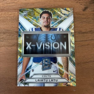 2024 Panini Spectra - X-Vision Laiatu Latu Neon Splatter #XV-LLU /8 Rookie - Bild 1 von 3
