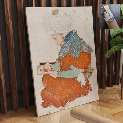 ARTE DE PARED DE LIENZO ORIENTALISMO ASIÁTICO ERUDITO 20x30 pulgadas Foto 1 de 4