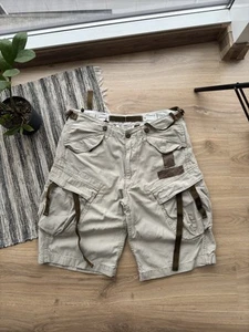G-Star Raw Vintage Big Logo Cargo Military Y2K Shorts Size L Men - Picture 1 of 3