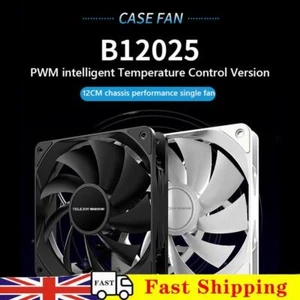 TEUCER CPU Cooler PWM 4Pin 120mm Cooling Fan CPU Cooler Fan for Desktop Computer - Afbeelding 1 van 18