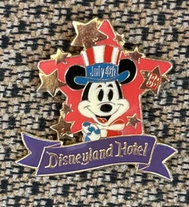 Disney DLR Disneyland Hotel Cast Member 1993 July 4th Mickey Mouse Pin - Picture 1 of 1