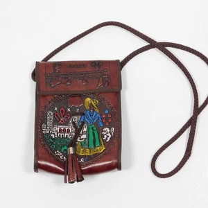 Firenze Handtasche Leder verziert handbemalt Italien - Bild 1 von 6