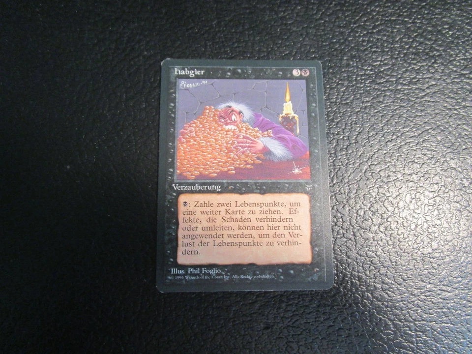 Magic the Gathering German Legends Greed MTG Card NM Tracking Provided - Image 1 of 1