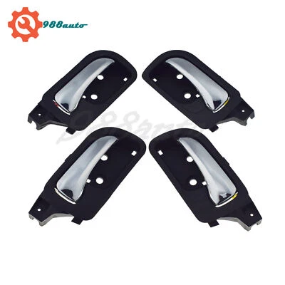 Front Rear Interior Door Handles 4pcs For Honda Accord 2003 2004 2005 2006 2007 - Imagem 1 de 4