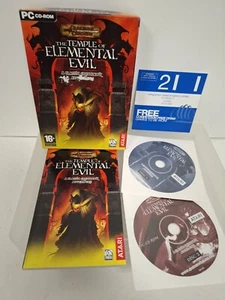 DUNGEONS & DRAGONS THE TEMPLE OF ELEMENTAL EVIL CD-ROM PC GAME 2 DISCS CLEAN - Picture 1 of 7