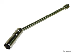 SPARK PLUG SOCKET, 14mm, universal joint, 12” long, thin wall, flex head, tools - Picture 1 of 1