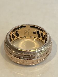 The Fifth Season by Roberto Coin rose gold plated silver Ring size 8