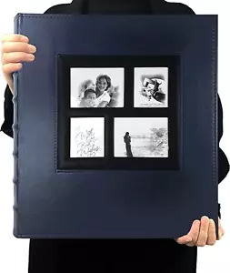 RECUTMS 600 Photo Album 4x6 Pockets Photo, Leather Cover Large Capacity Family W - Picture 1 of 7
