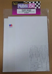 (Parma PSE 10831) Paint Mask / Devil Tail Flames / w Transfer Tape & Instruction - Picture 1 of 3