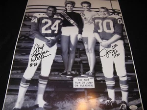 Foto firmada por Jim Otto/Fred "The Hammer" Williamson Oakland Raiders 16x20 JSA - Imagen 1 de 3