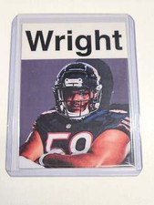 Darnell Wright Artist Signed Football Art Card 1/10