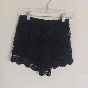 Lush Women Dentelle High Short Size S Black Lace up - Picture 1 of 6