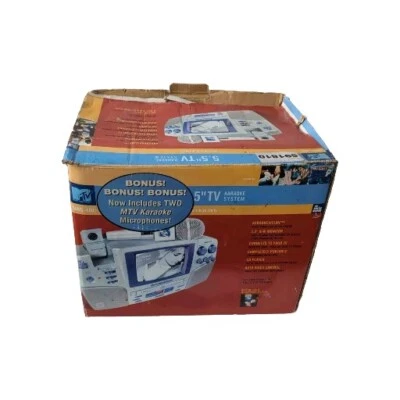 MTV The Singing Machine Karaoke System SMVG-600 Disk Screen Lyrics Video Camera  - Image 1 of 4