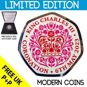 OFFICIAL CORONATION LOGO PINK/RED RARE ORIGINAL WITH COA OF 200 (TGBCH) - Picture 1 of 5