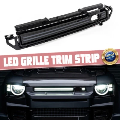 For 2020~2024 Land Rover Defender 90 110 130 Grille Trim Strip LED Front Light - Image 1 of 4