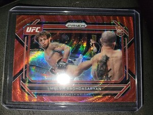 2023 Panini Prizm UFC Red Wave Melsik Baghdasaryan Rookie #77