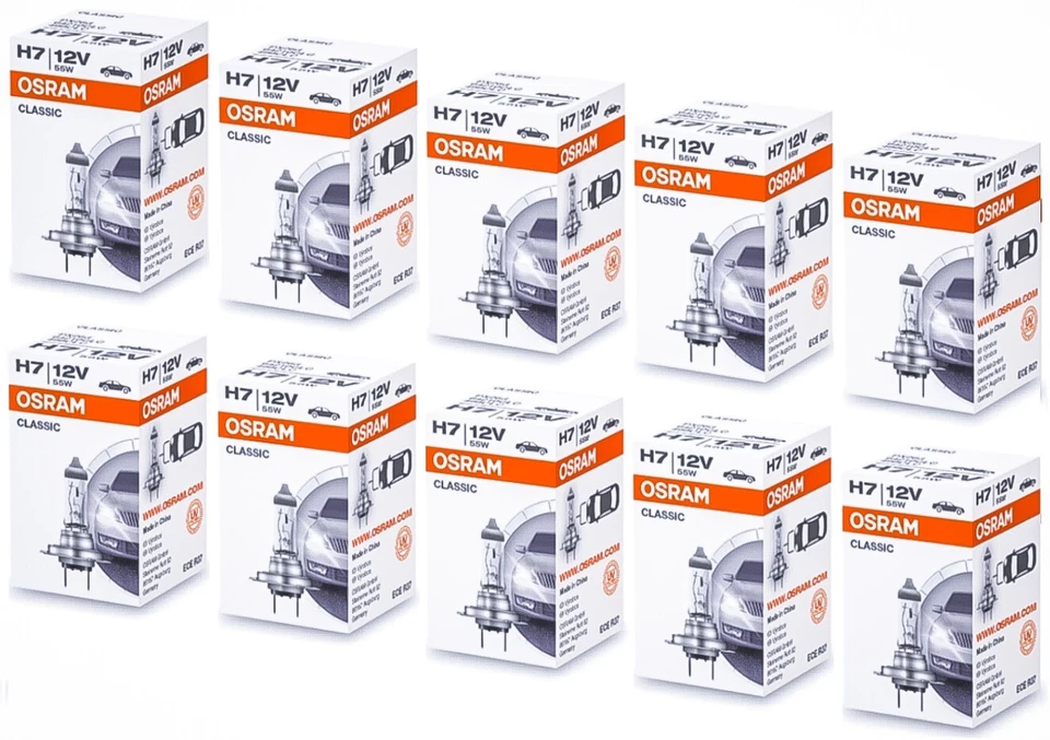 10x Osram H7 64210CLC Classic Lampe 12V 55W Glühlampen Birnen Autolampen NEU - Bild 1 von 1