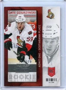 2013-14 Panini Contenders #126A Dave Dziurzynski RC 29/600 - Picture 1 of 2