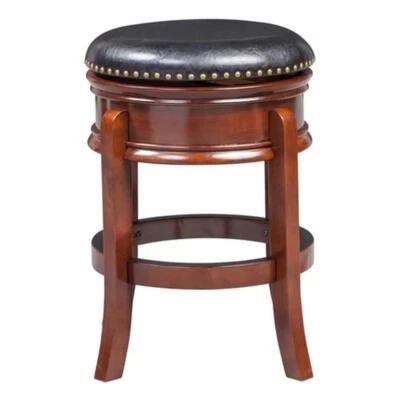 Boraam Wood Counter Height Hamilton Swivel Stool in Cherry Finish - Image 1 of 4