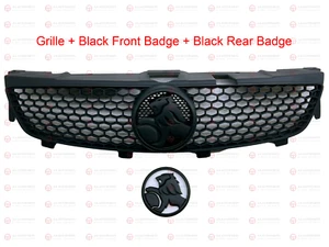 Grille & Black Front & Rear Badge Set Holden Commodore Series 1 VE SV6 SS SSV - Picture 1 of 3