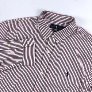 Ralph Lauren Shirt Mens XL Slim Fit Performance Stripe Nylon - Picture 1 of 11