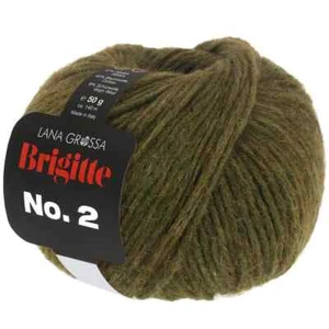 LANA GROSSA BRIGITTE NO. 2 Strickgarn Wolle (48 - Dunkeloliv) - Bild 1 von 5