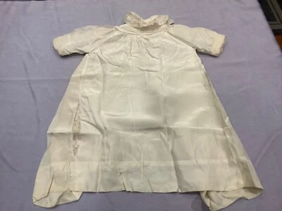 Antique vintage  Victorian  Silk & Lace Christening Garment - Image 1 of 4