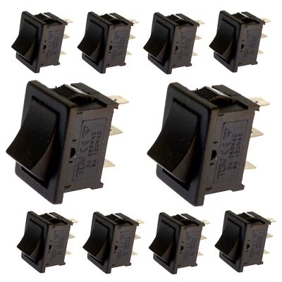 SINTRON ✅Wippschalter 230V 3A Ein/Aus 3pin Snap-In Montage Wippenschalter 10 Stück