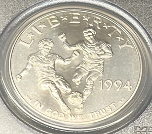 1994-D WORLD CUP COMMEMORATIVE SILVER DOLLAR PCGS MS69 ACTUAL COIN #F1882 - Picture 1 of 4