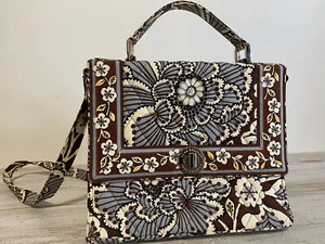 Vera Bradley Julia Slate Blooms wandelbare Handtasche zu Schultertasche... Rentner - Bild 1 von 10