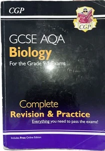 CGP GCSE AQA BIOLOGY COMPLETE REVISION AND PRACTICE TEXTBOOK 9-1 - Picture 1 of 5