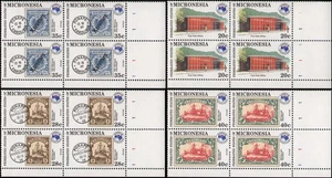 Micronesia #21,C4-C6 MNH VF plate blocks - Picture 1 of 1