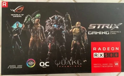 ASUS ROG STRIX RX 580 8GB GDDR5 Gaming Graphics Card ROG-STRIX-RX580-O8G-GAMING - Image 1 of 4