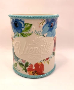  Pionierin Frau Melodie Utensilien Halter Steinzeug Melodie Blumen Küche Organizer - Bild 1 von 6