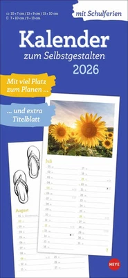 Kalender zum Selbstgestalten 2026 | Heye | Kalender | Foto-/Bastelkalender Heye